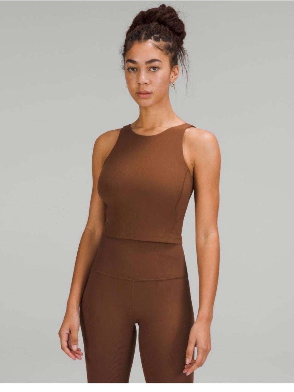 Lululemon Brown Sports Bra - Picture 1 of 7